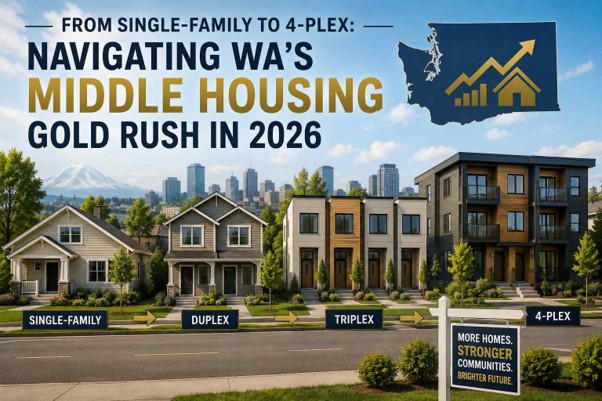 From Single-Family to 4-Plex: Navigating WA’s Middle Housing Gold Rush in 2026